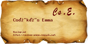 Csókás Emma névjegykártya