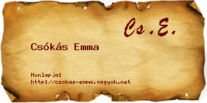 Csókás Emma névjegykártya